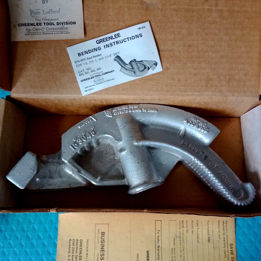 Hand Conduit Bender